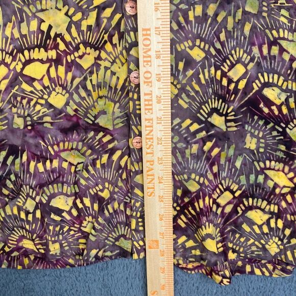 Tropical Tantrum Hawaiian Shirt XL Men’s Button Up Batik All Over Print Vintage - Picture 12 of 13